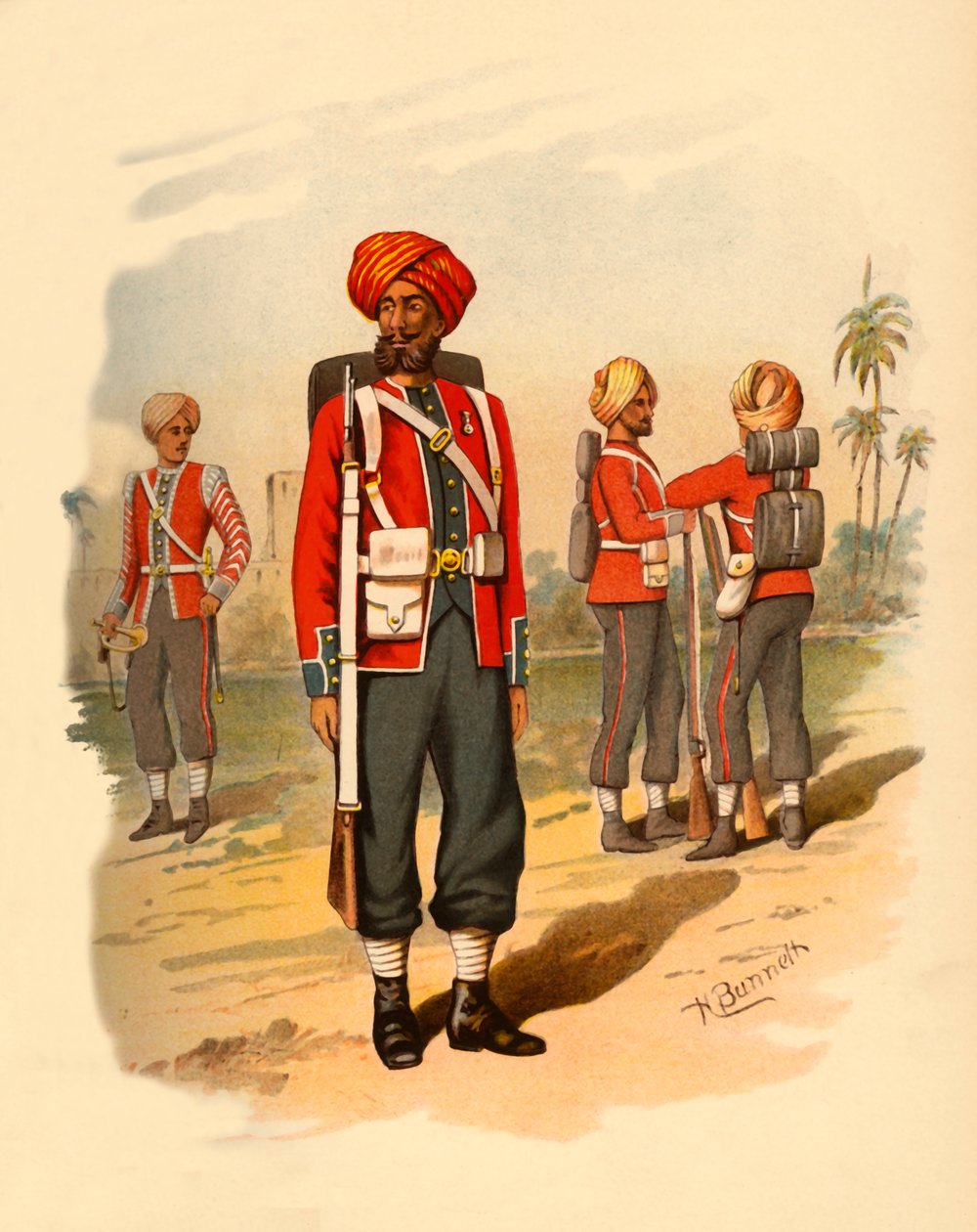 15os sikhs, 1890. de Godfrey Douglas Giles