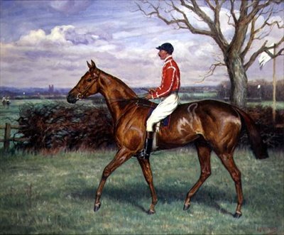 Um caçador de estepes com Jockey Up de Godfrey Douglas Giles