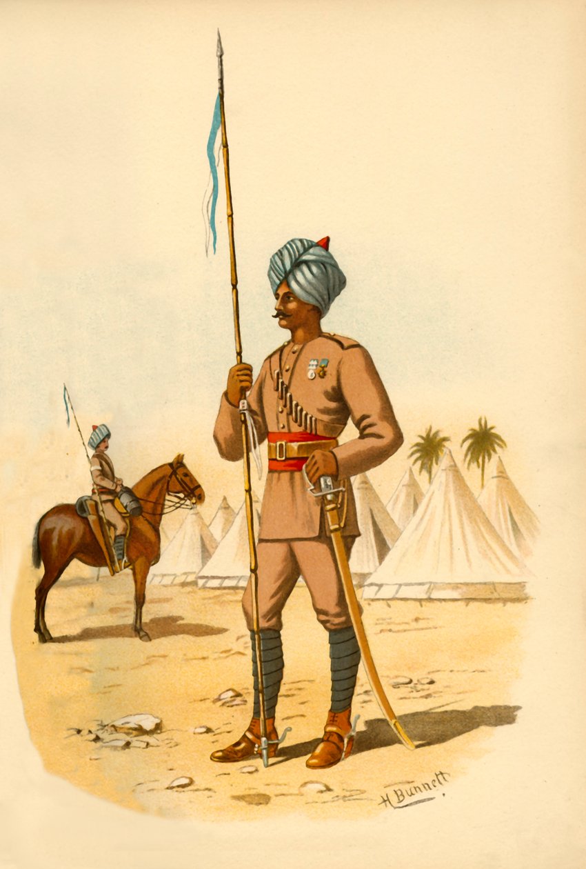 Os 13os lanceiros de Bengala, 1890. de Godfrey Douglas Giles