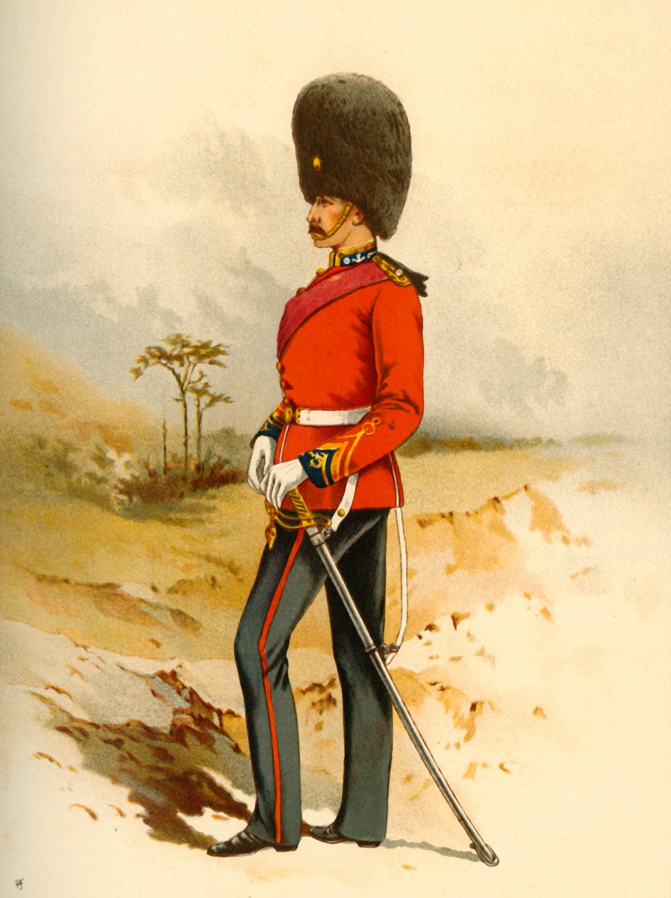 23 - Fusiliers galeses reais, 1890. de Godfrey Douglas Giles