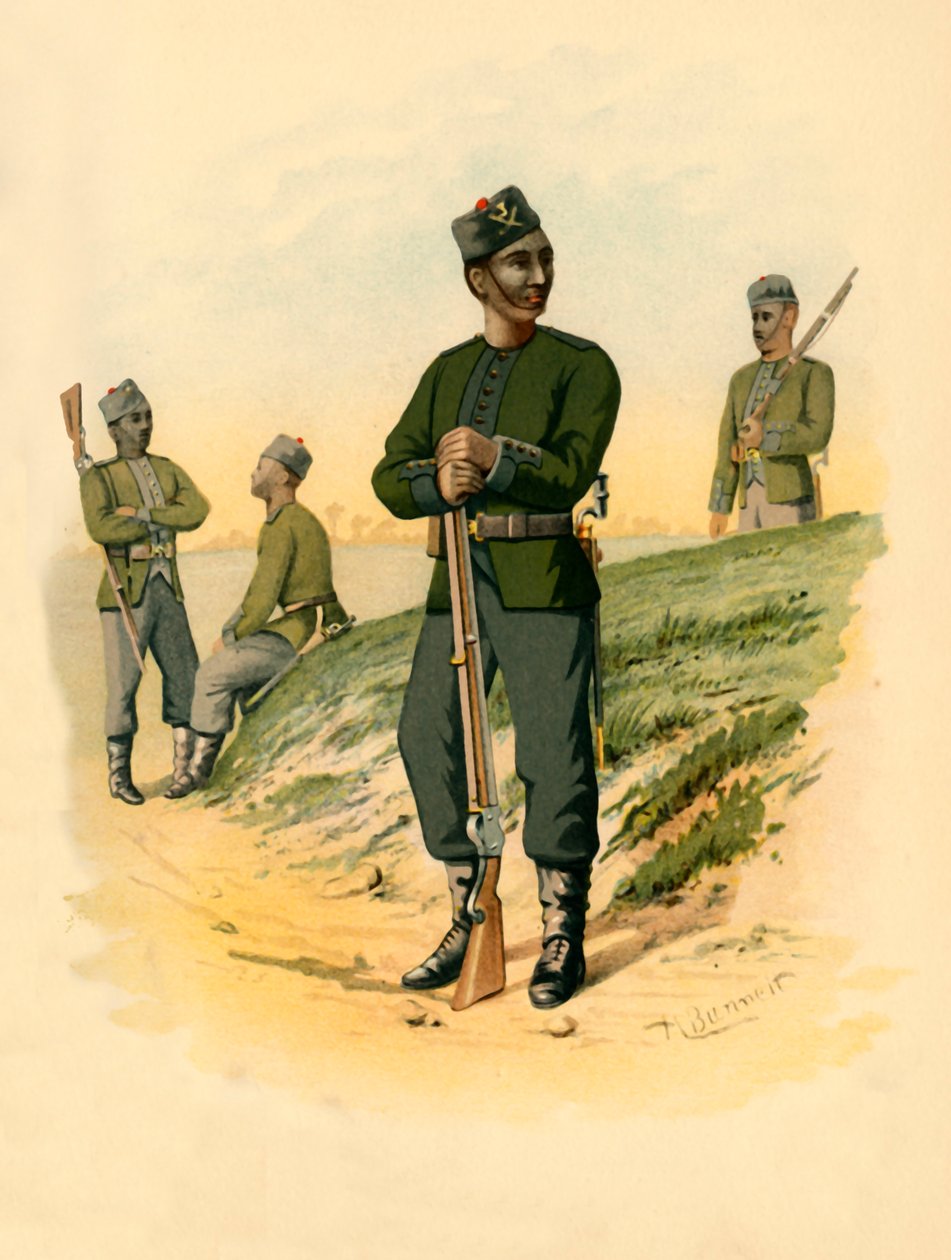 O terceiro Gorkhas, 1890. de Godfrey Douglas Giles