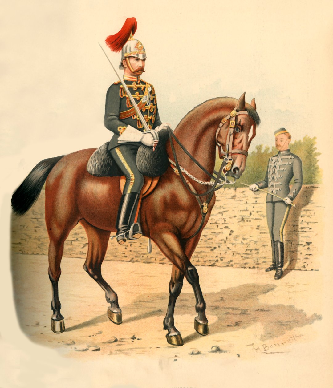 O 6º Regimento de Cavaleiros Hussardos, Canadá, 1890. de Godfrey Douglas Giles
