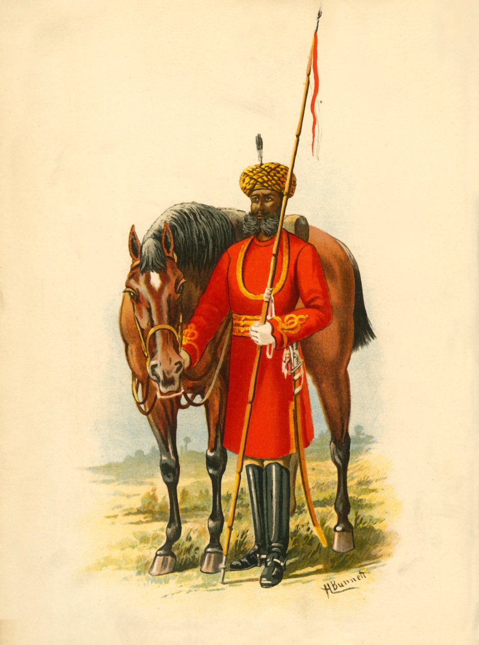 Guarda-corpo do governador-geral, Calcutá, 1890. de Godfrey Douglas Giles