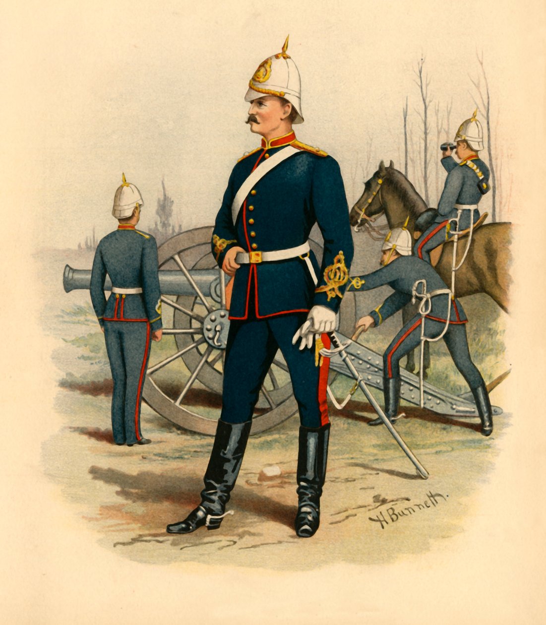 Artilharia vitoriana, 1890. de Godfrey Douglas Giles