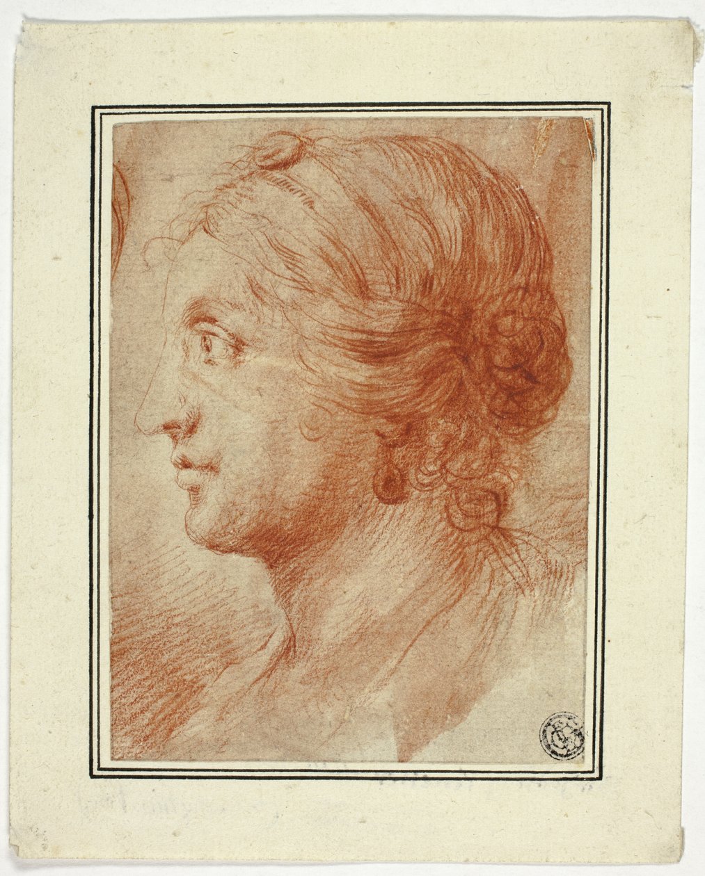 Busto de Mulher de Perfil à Esquerda de Godfrey Kneller