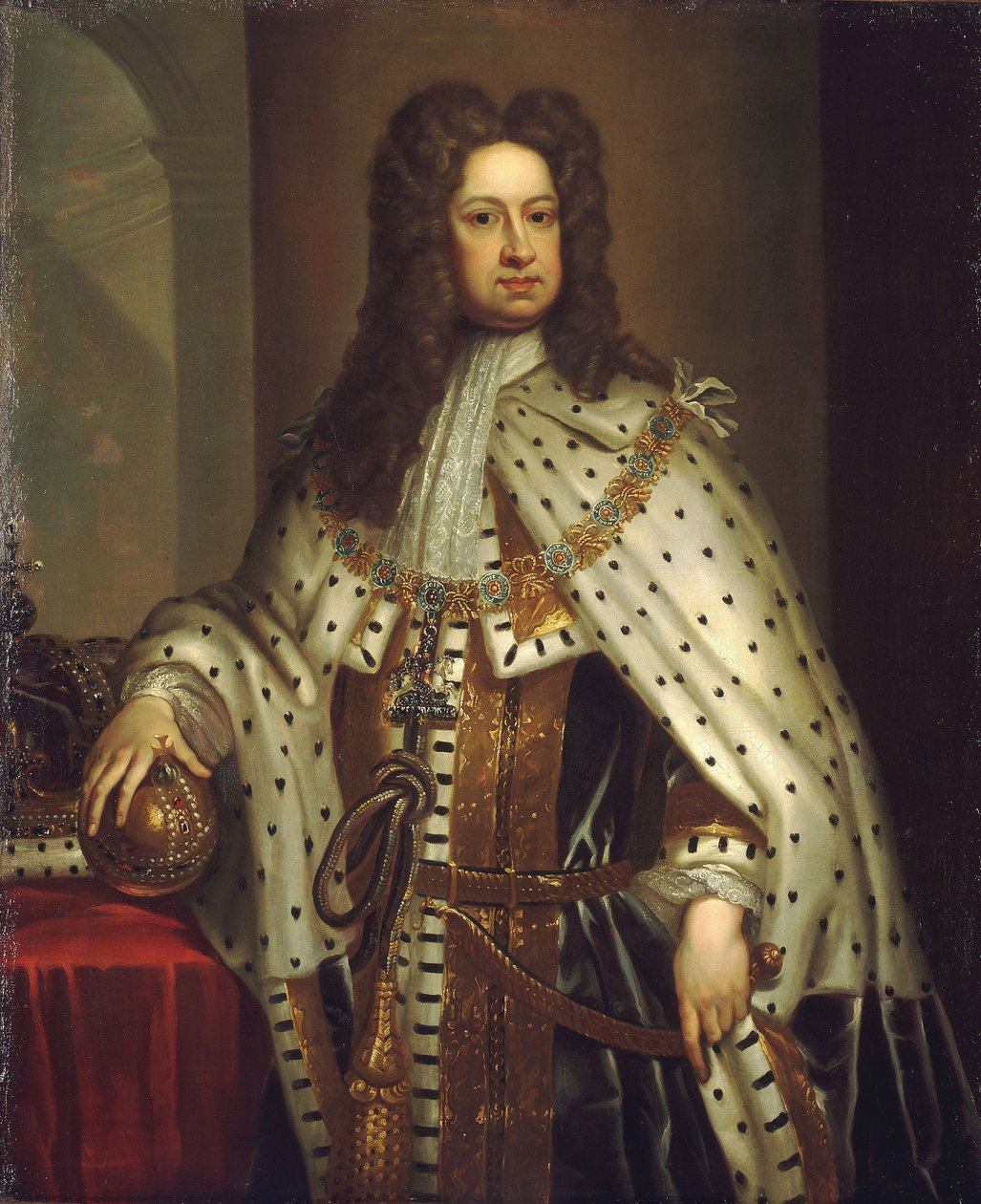 Jorge I (1660-1727), c.1714 (óleo sobre tela) de Godfrey Kneller