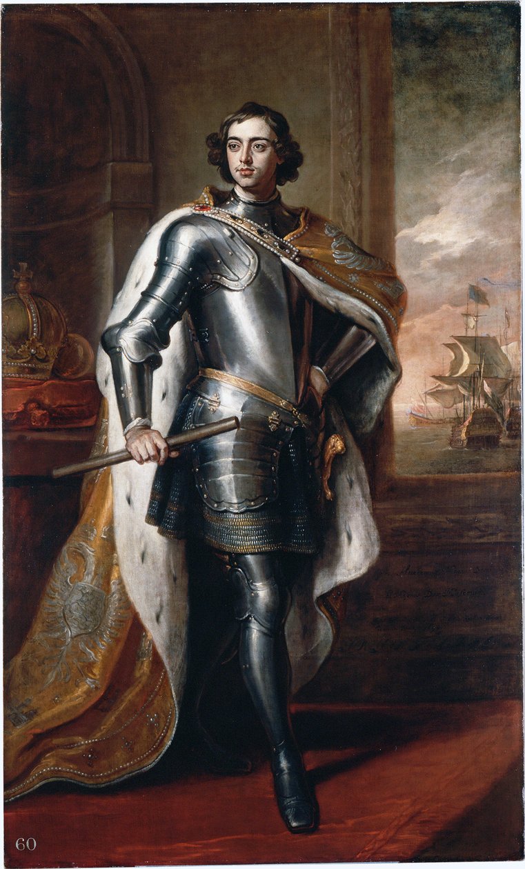 Retrato de Pedro I O Grande (Pedro I da Rússia de Godfrey Kneller