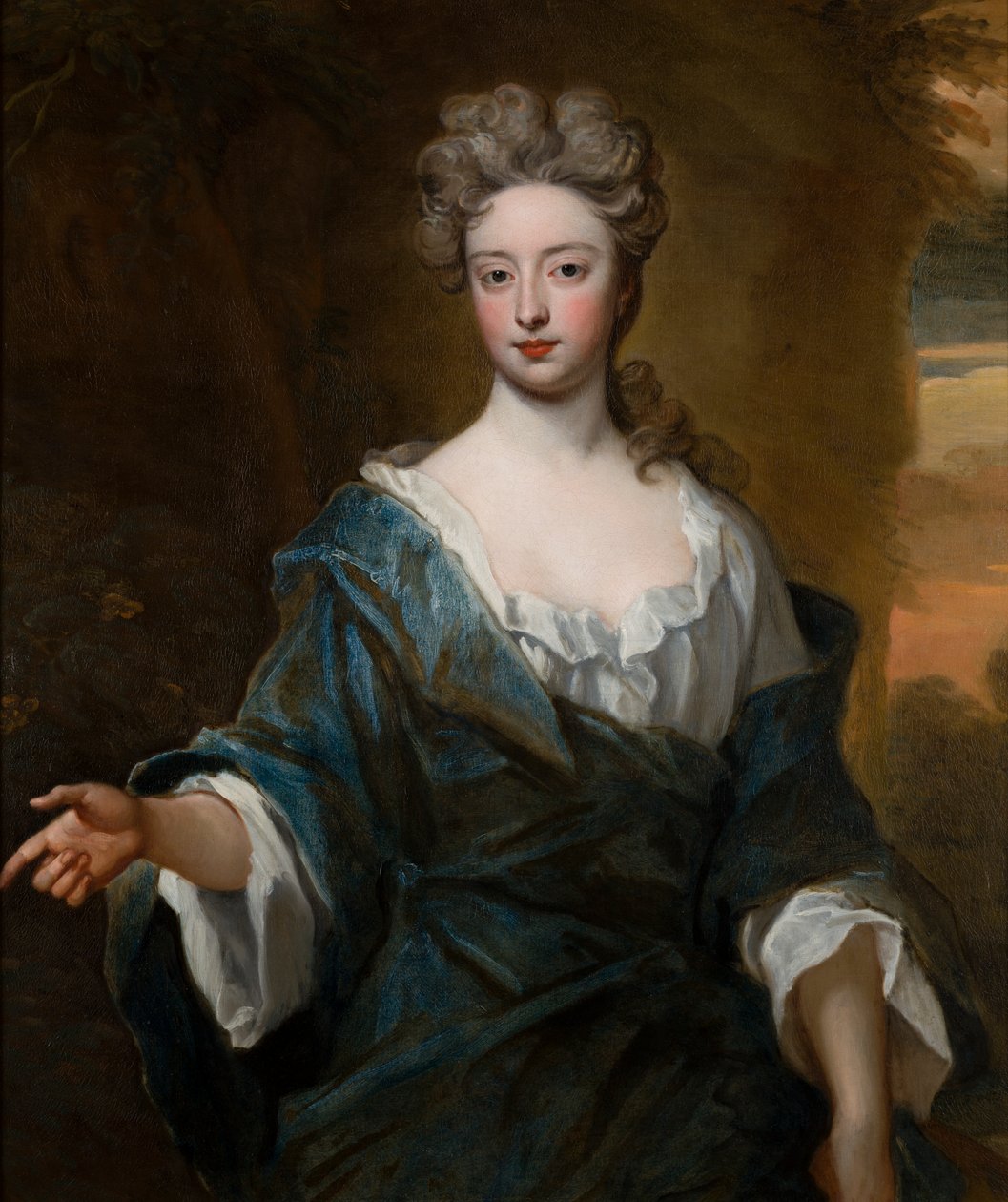 Retrato de Charlotte Myddleton (1679-1731), Condessa de Warwick, c.1690-1723 (óleo sobre tela) de Godfrey Kneller