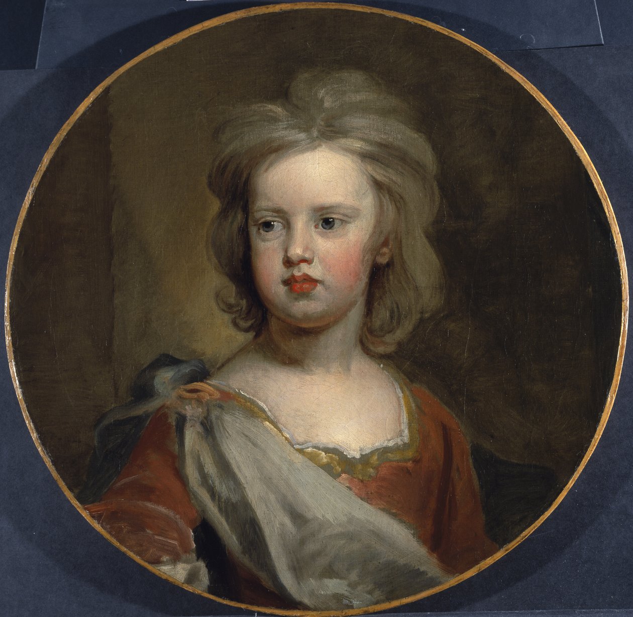 Retrato de um rapaz, c.1700 (óleo sobre tela sobre contraplacado) de Godfrey Kneller