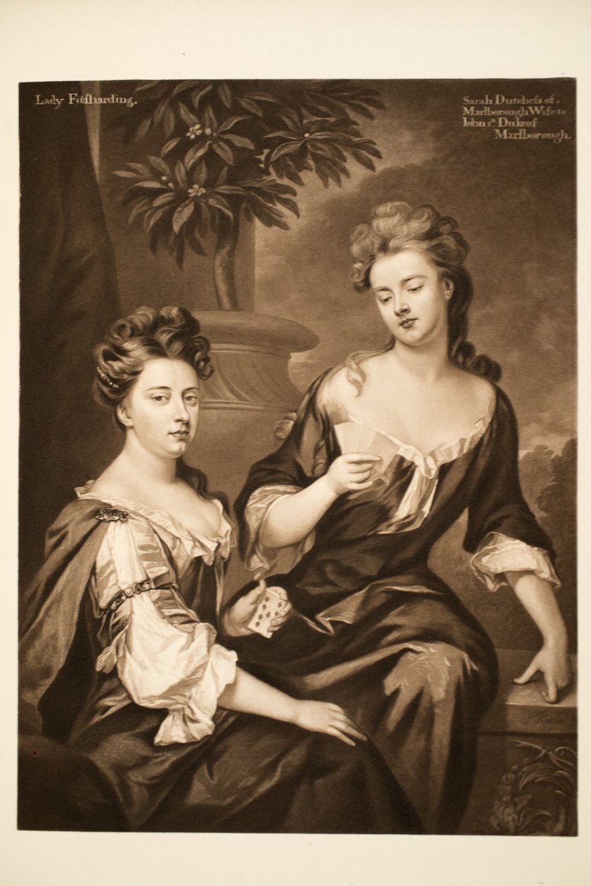Sarah, Duquesa de Marlborough e Lady Fitzharding, pub. 1902 (collotype) de Godfrey Kneller