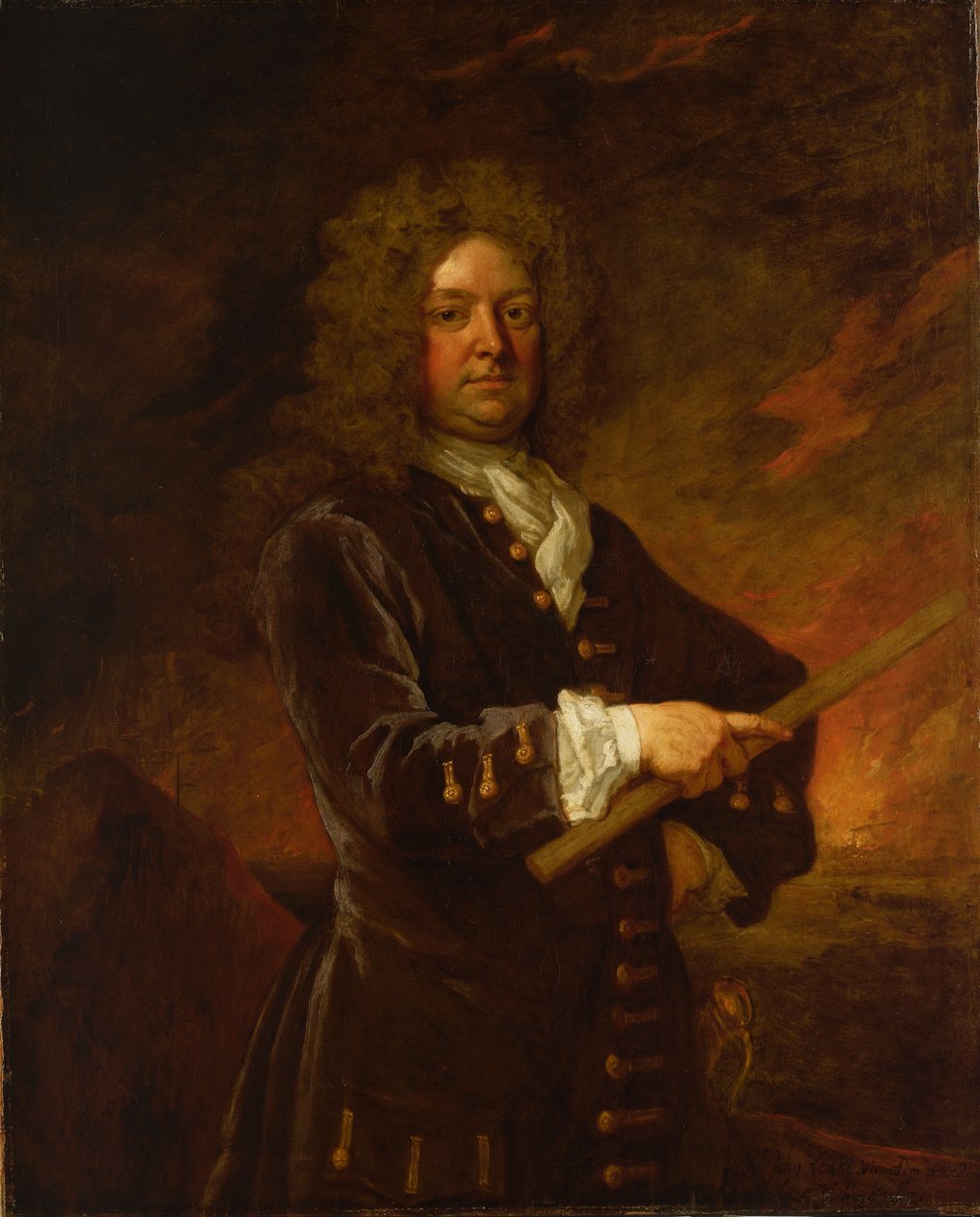 Vice-almirante Sir John Leake (1656-1720), finais do século XVII a inícios do século XVIII (pintura a óleo) de Godfrey Kneller