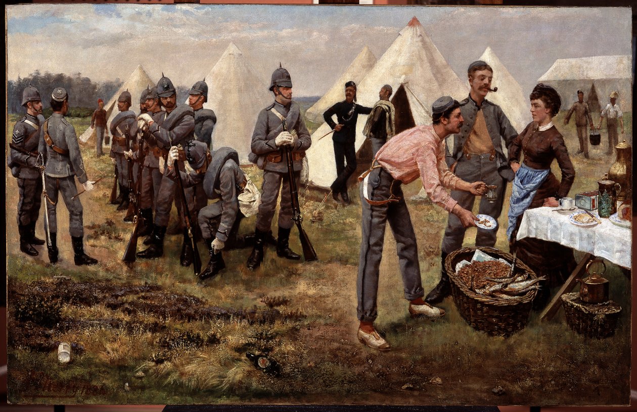 As Espingardas dos Artistas no Acampamento de Godfrey Pitney Merry