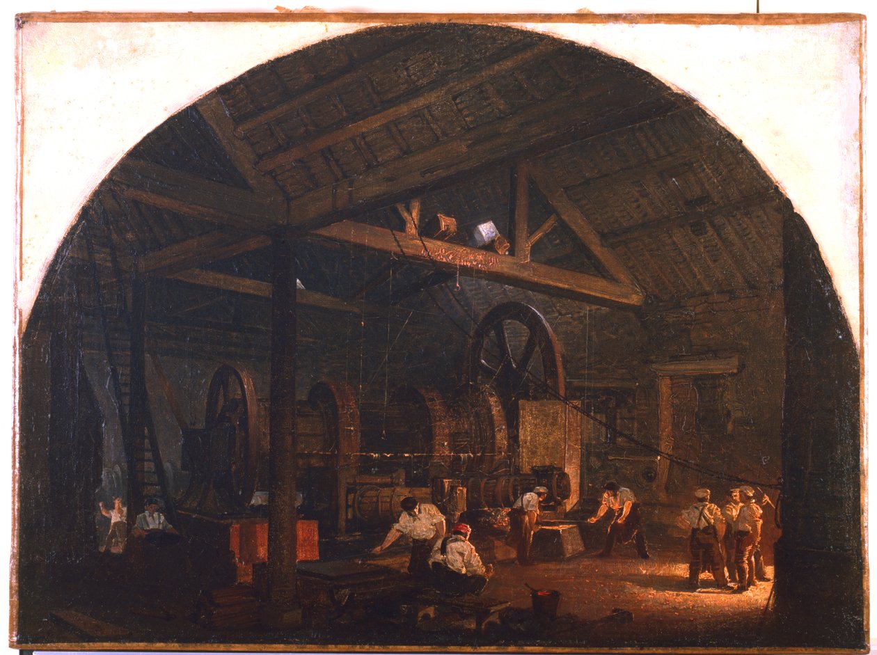 Forja de inclinação, c1845-1866 de Godfrey Sykes