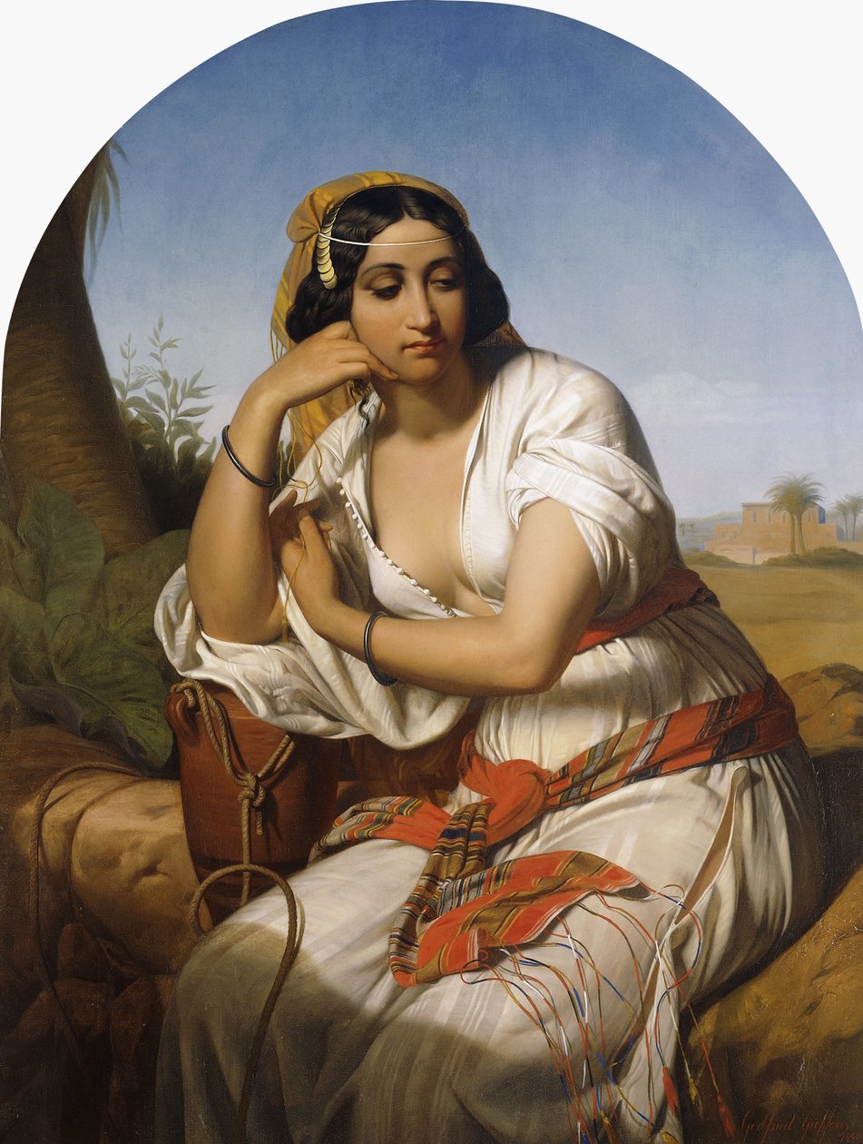 Uma mulher beduína, 1848 de Godfried Guffens