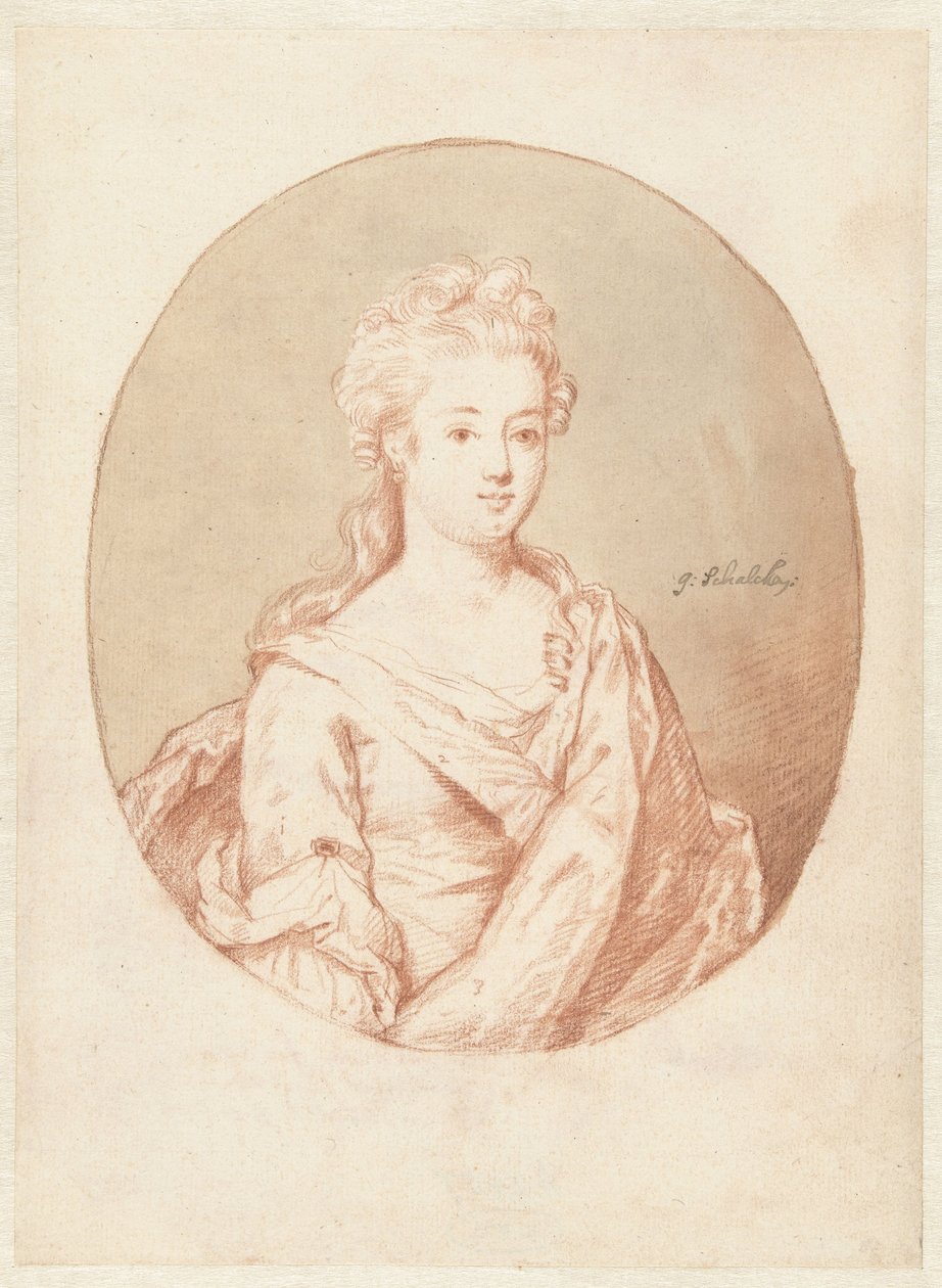 Busto de uma jovem mulher de Godfried Schalcken