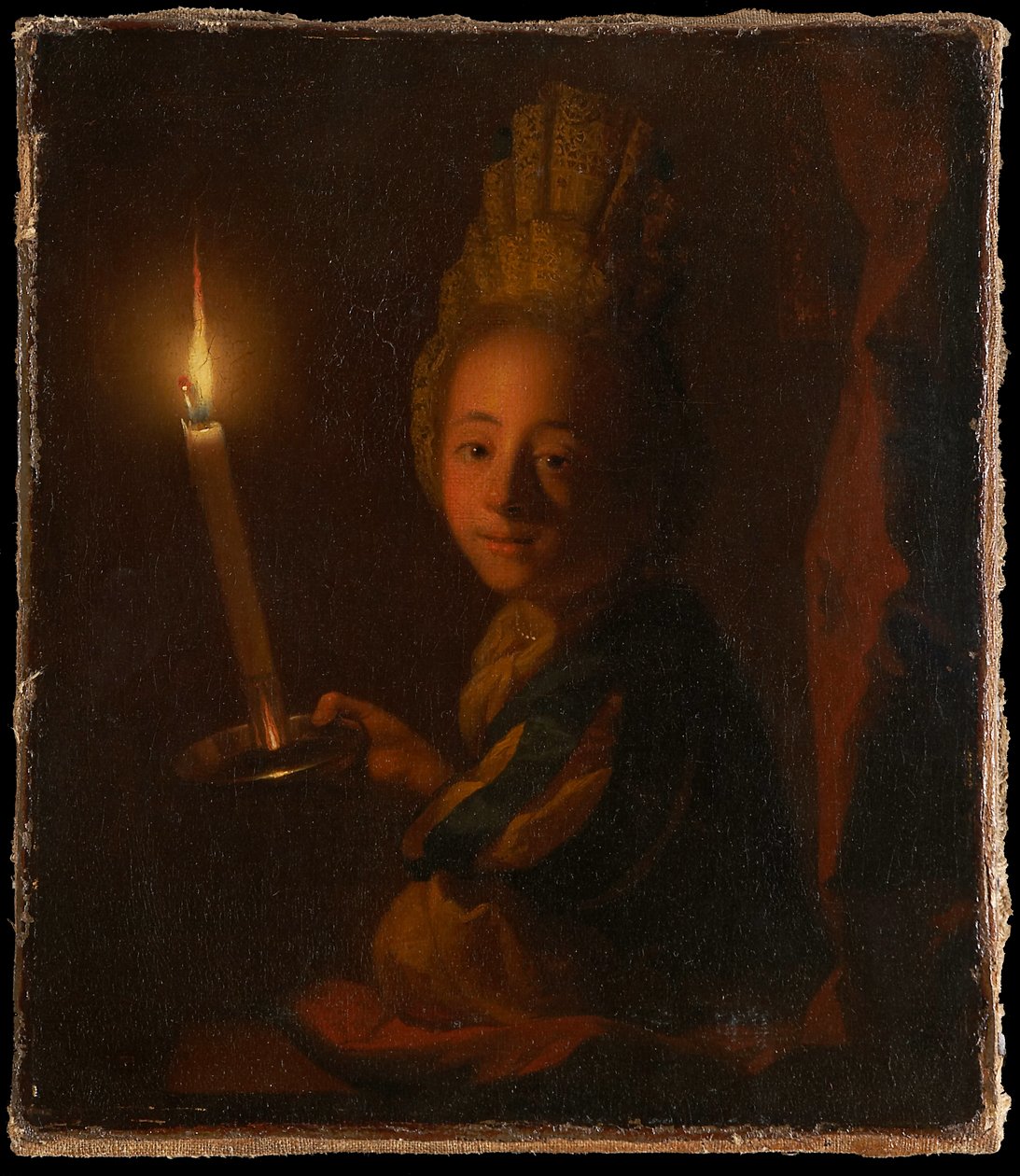 Rapariga com vela acesa de Godfried Schalcken