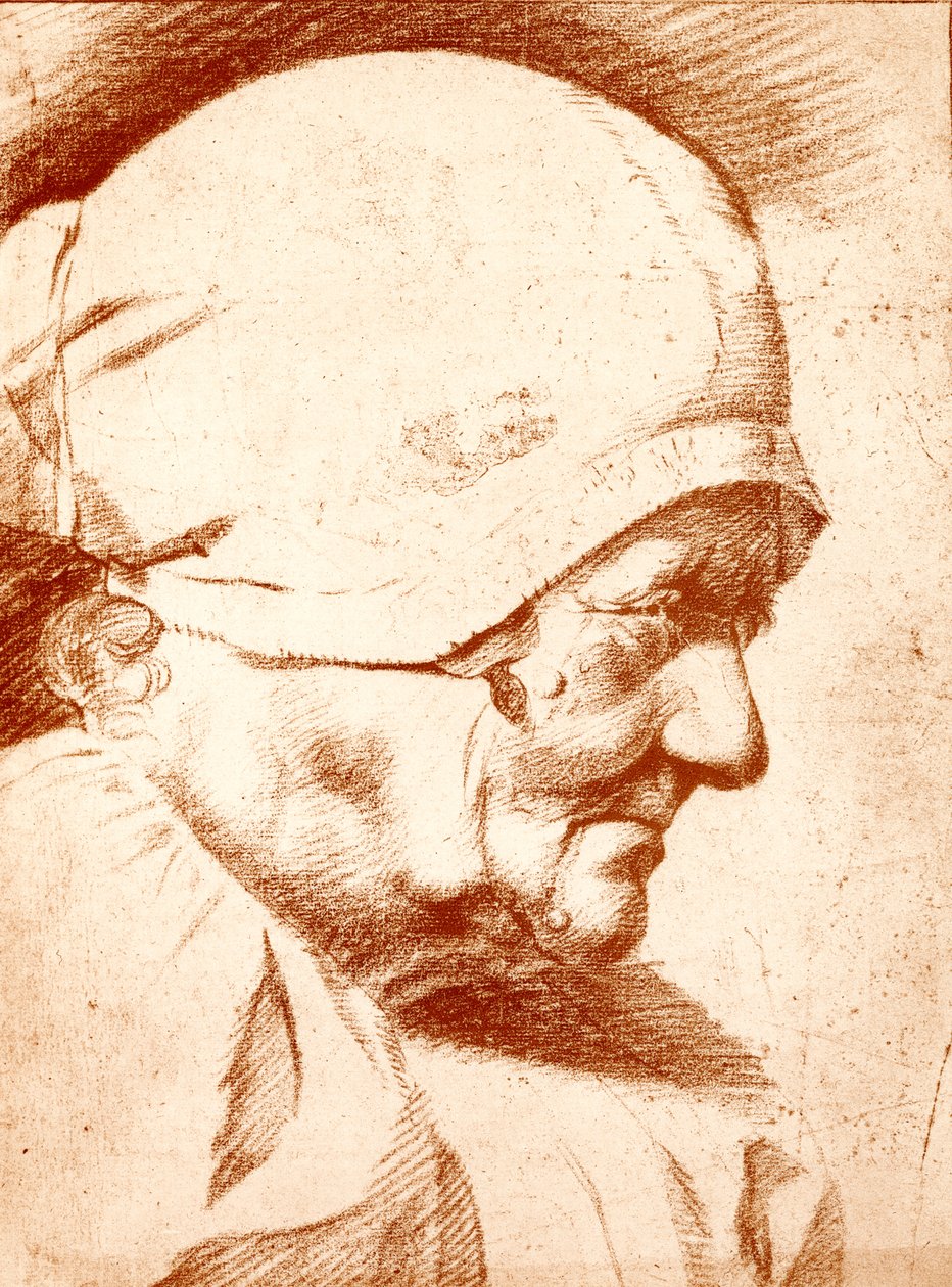 Cabeça, de, um, mulher velha de Godfried Schalcken