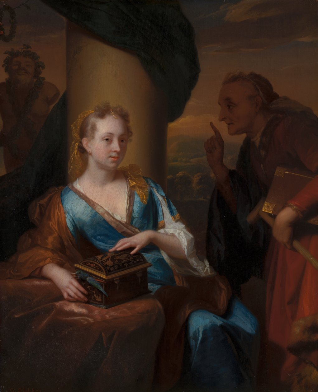 A Lição de Castidade de Godfried Schalcken