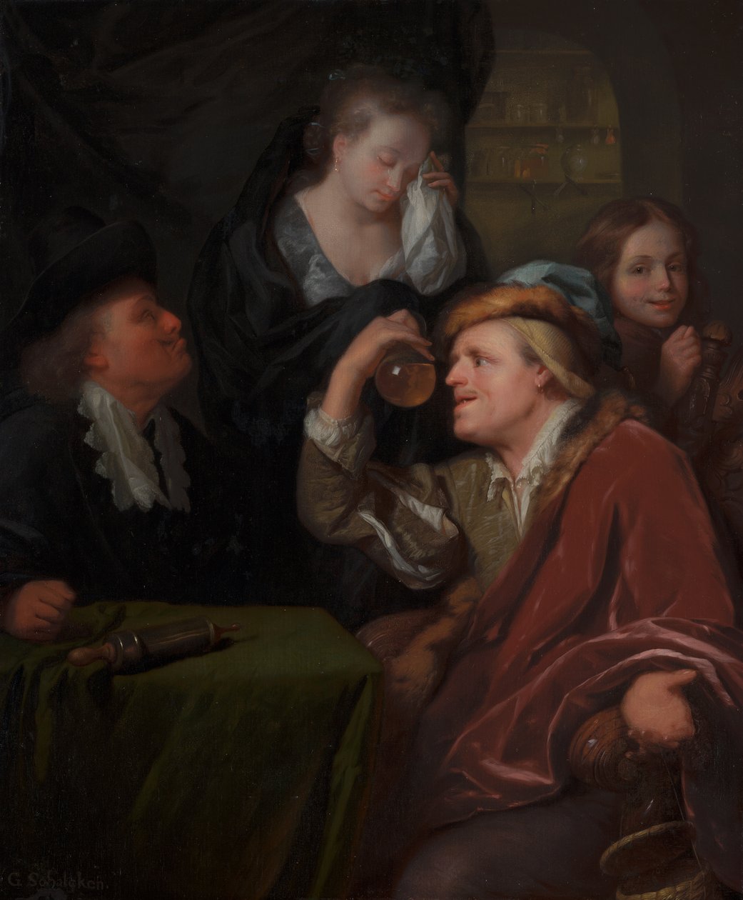 O exame médico de Godfried Schalcken