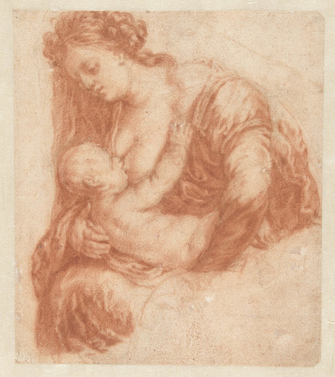 Mulher a amamentar uma criança
Livro de arte ou álbum de estudo de Caspar Netscher (título da série) de Godfried Schalcken