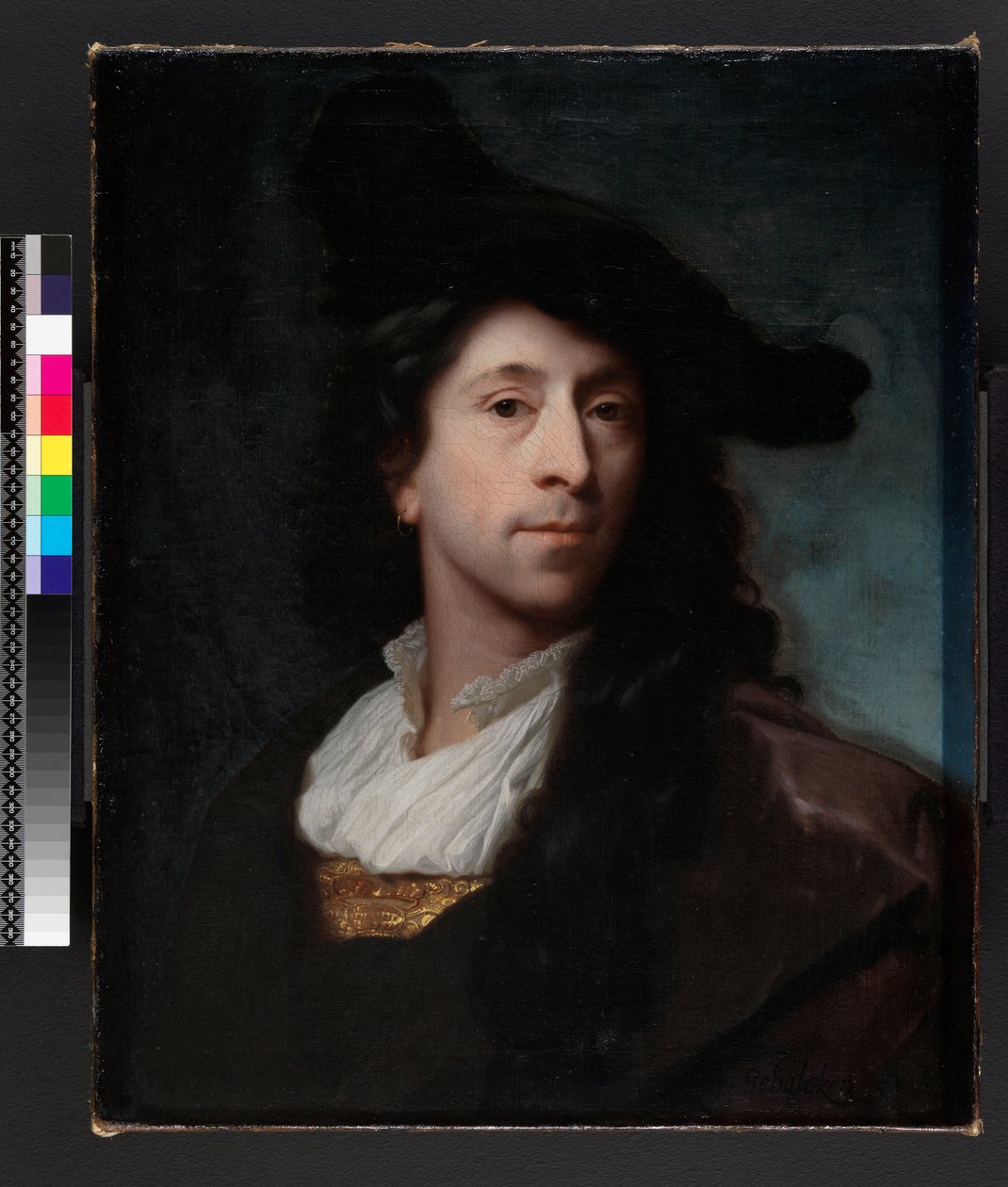 Auto-retrato, antes de 1706 de Godfried Schalcken