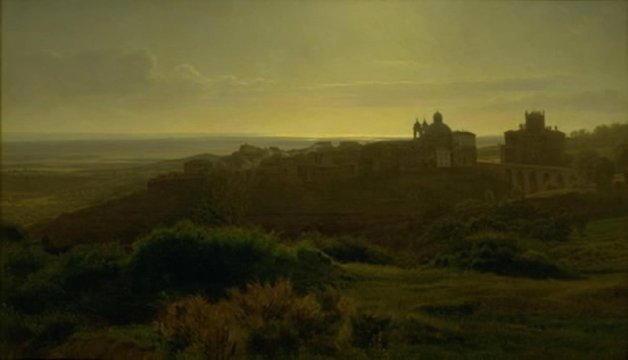 Vista da Ariccia e da Campagna Romana de Godtfred Rump
