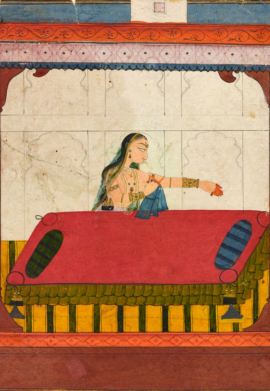 Um amante abandonado, fragmento de um Rasamanjari, ca. 1710-ca. 1715. de Golu