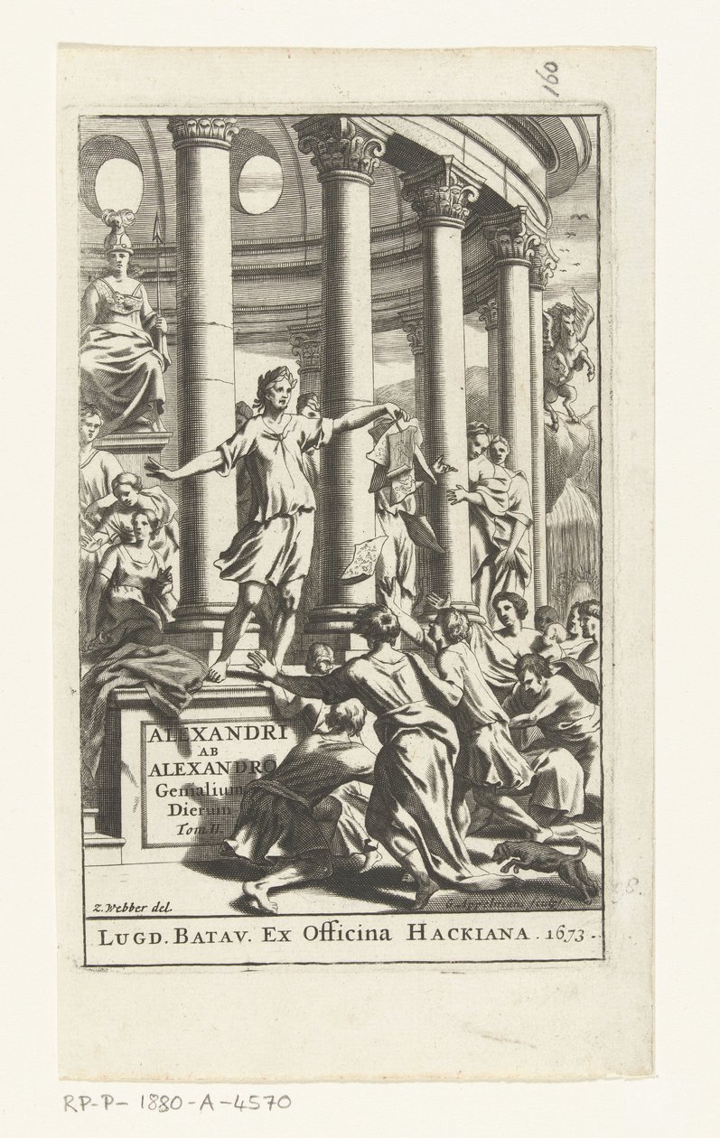 Título para Alexander ab Alexander, Genialium dierum, deel 2, 1673 de Gonsales Appelmans (attributed to)