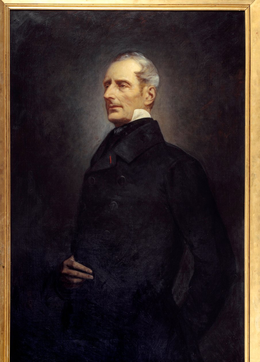 Retrato de Alphonse de Lamartine (1790 -1869) poeta e político. Pintura de Gonzague Privat (1843 -?) de Gonzague Privat