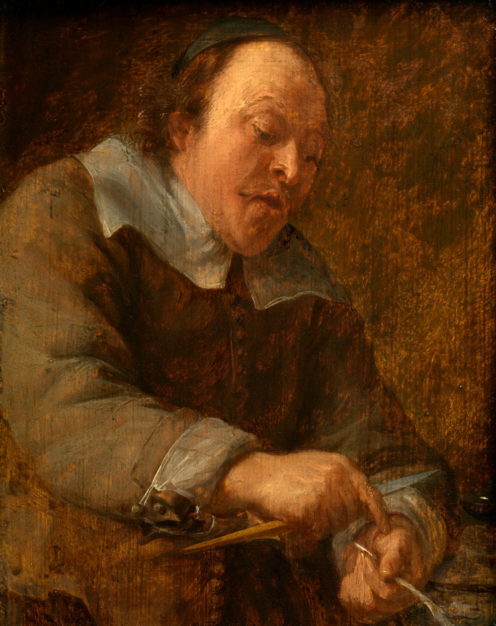 Toque (óleo sobre painel) de Gonzales Coques