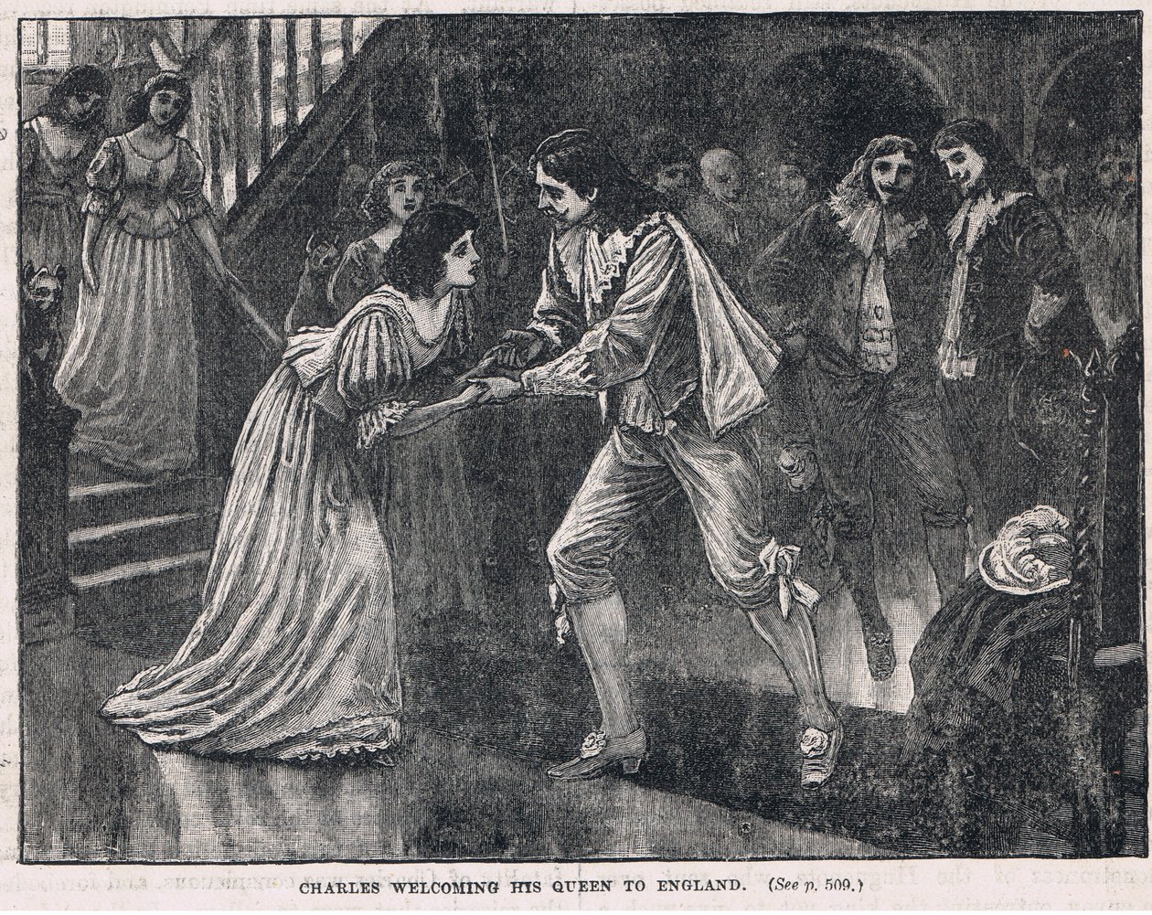 Charles recebe sua rainha na Inglaterra em 1625 de Gordon Frederick Browne
