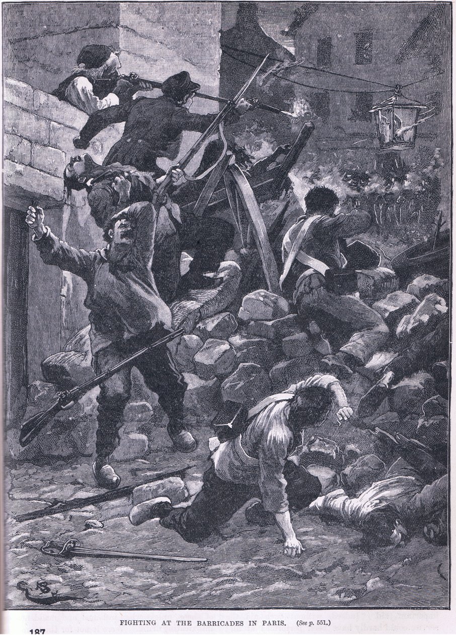 Lutando na barricada AD 1847 de Gordon Frederick Browne