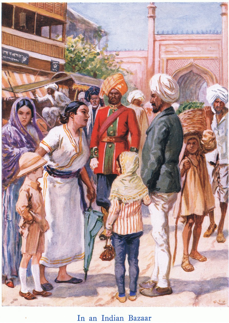 Em um bazar indiano de Gordon Frederick Browne