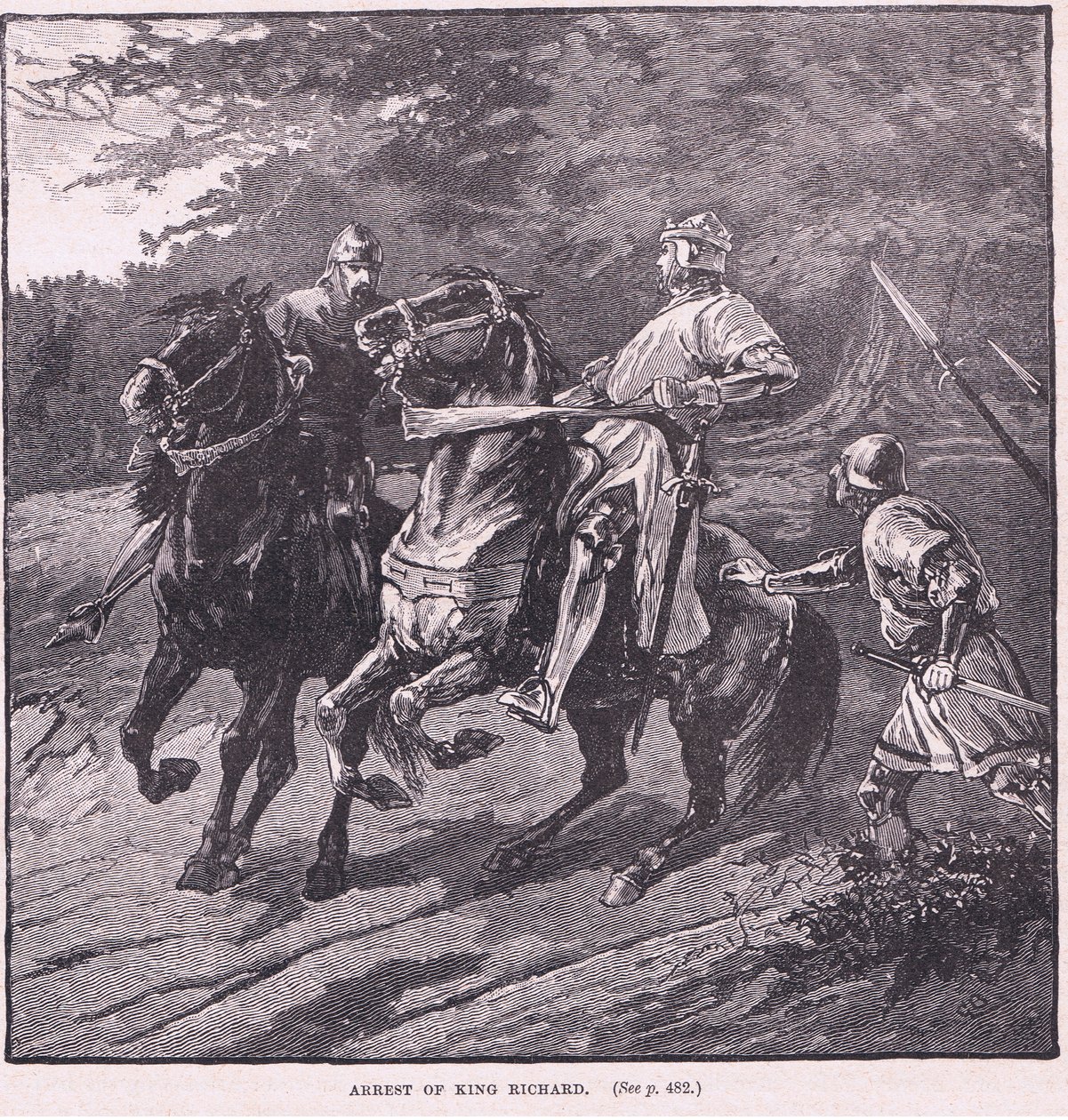A prisão do rei Richard AD 1339 de Gordon Frederick Browne