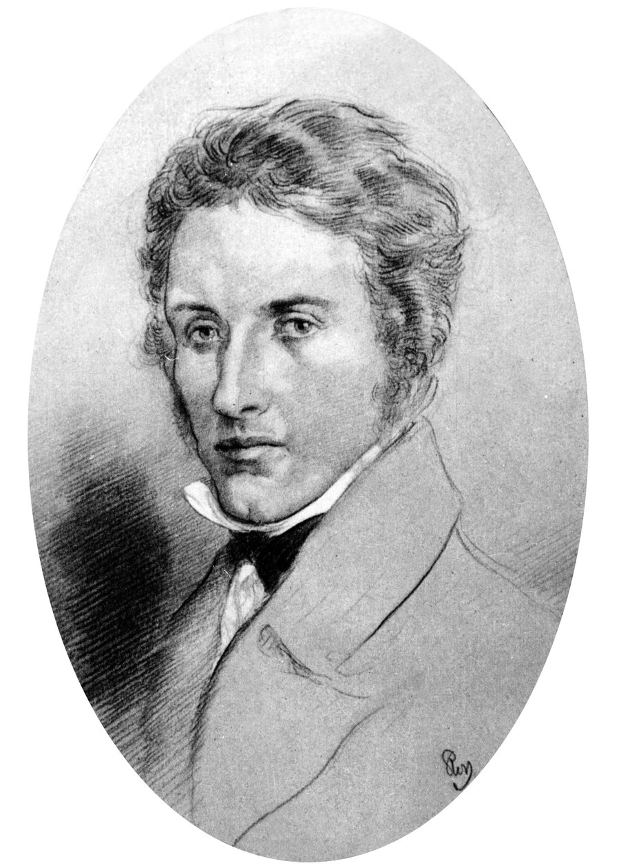 Percy Bysshe Shelley (litho) de Gordon (after) Ross