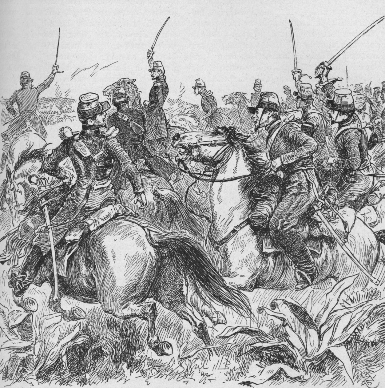 Capturado por um golpe ousado Abd-El-Kadrs Smalah, 1902 de Gordon Frederick Browne