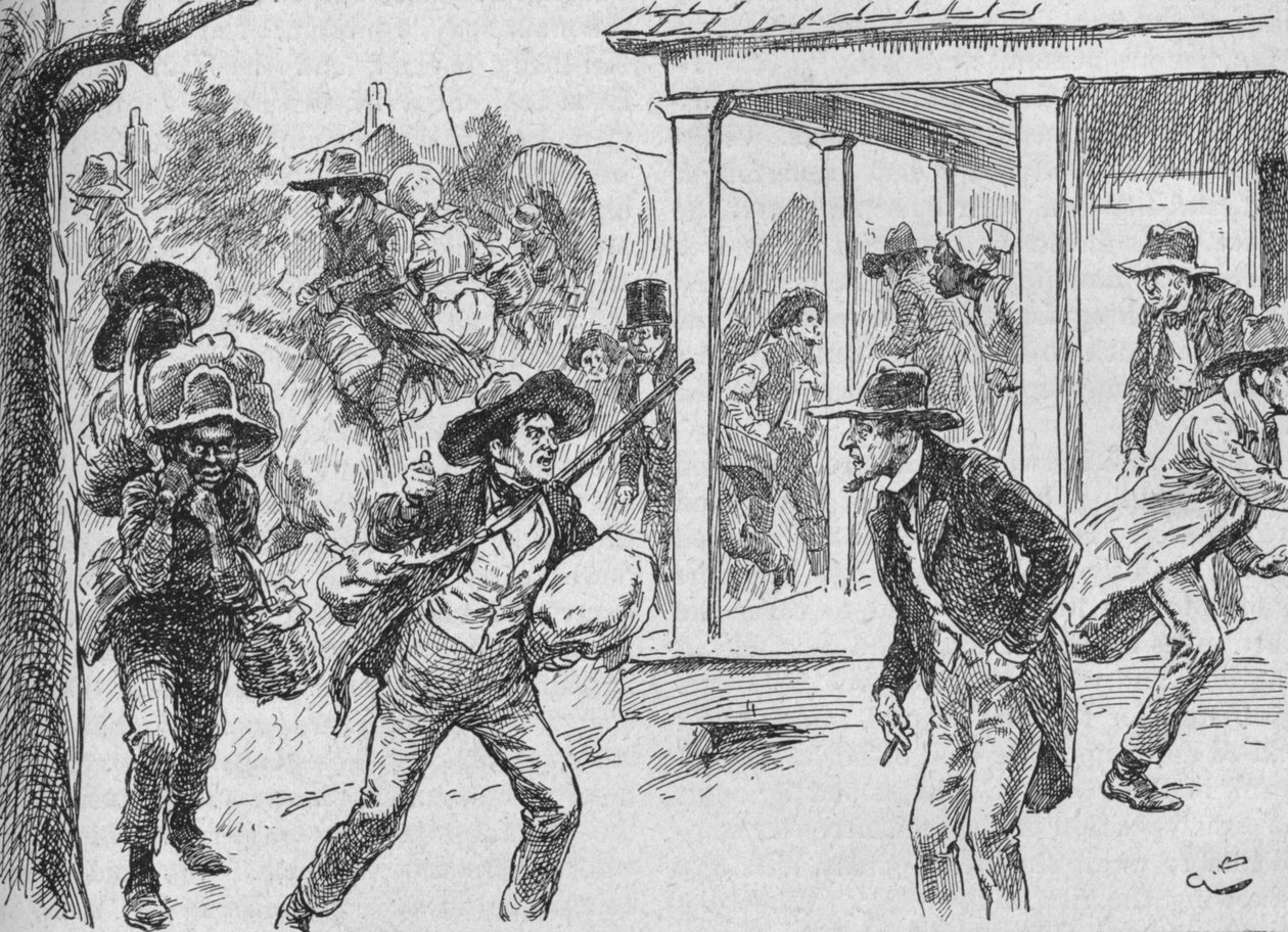 A cidade foi tomada com um pânico desesperado, 1902 de Gordon Frederick Browne