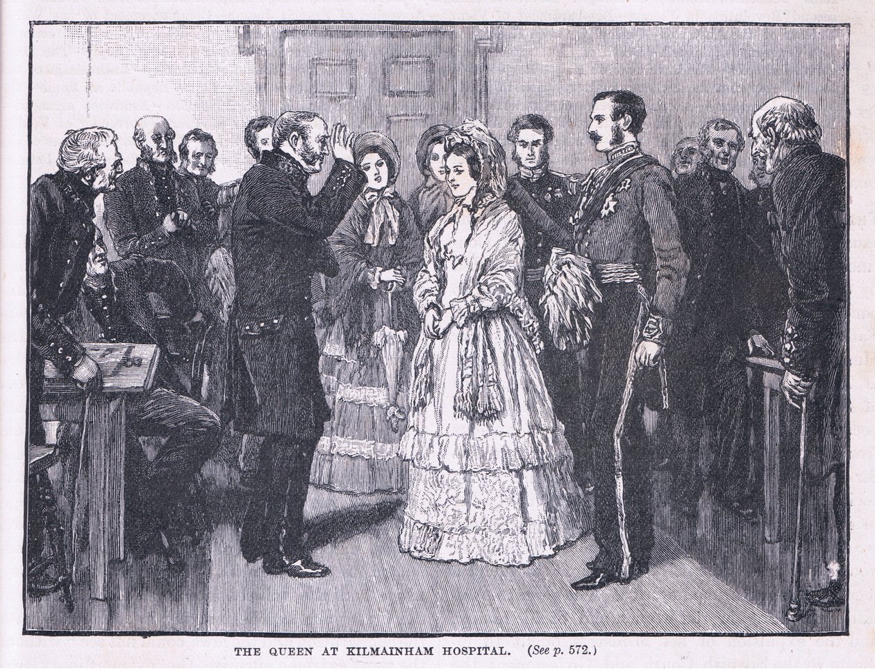 A Rainha do Hospital Kilmainham em 1849 de Gordon Frederick Browne