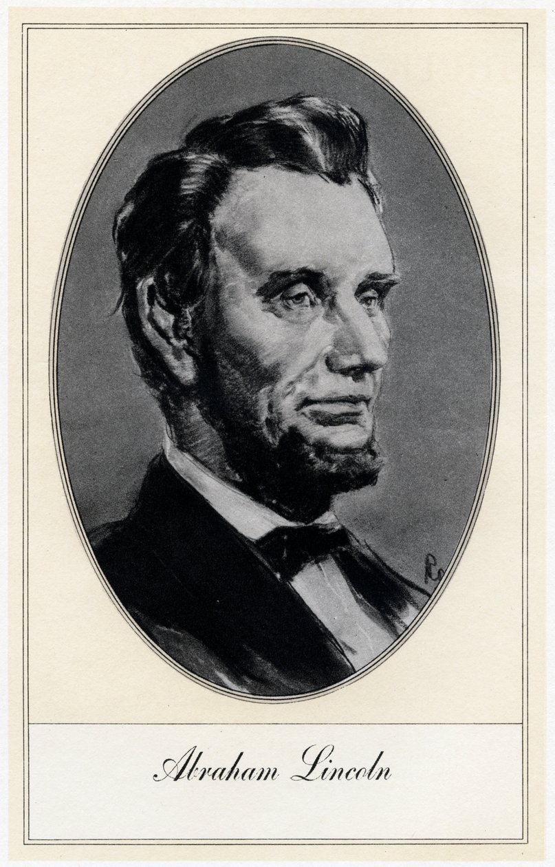Abraham Lincoln , 16º presidente dos Estados Unidos, início do século 20 de Gordon Ross