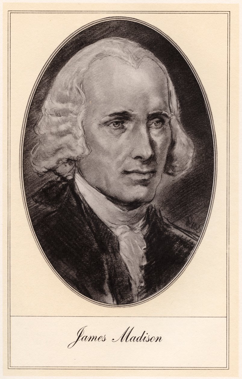 James Madison, quarto presidente dos Estados Unidos, início do século XX. de Gordon Ross