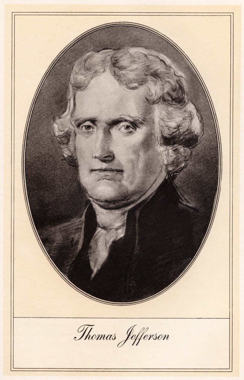 Thomas Jefferson, terceiro presidente dos Estados Unidos, início do século XX de Gordon Ross