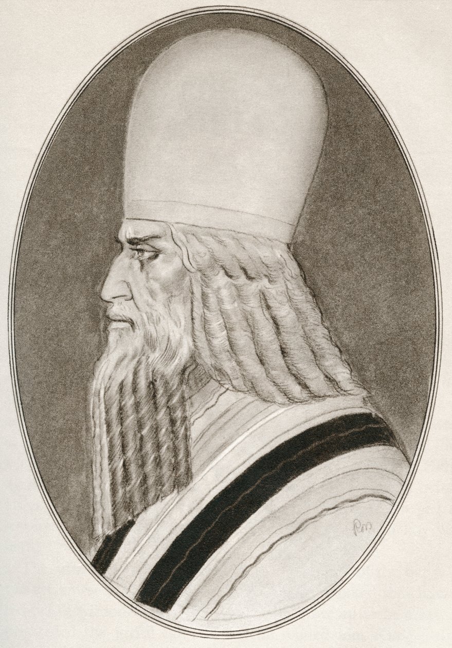 Zoroastro, também conhecido como Zaratustra, Zarathushtra Spitama ou Ashu Zarathushtra, de biografias vivas de líderes religiosos de Gordon Ross