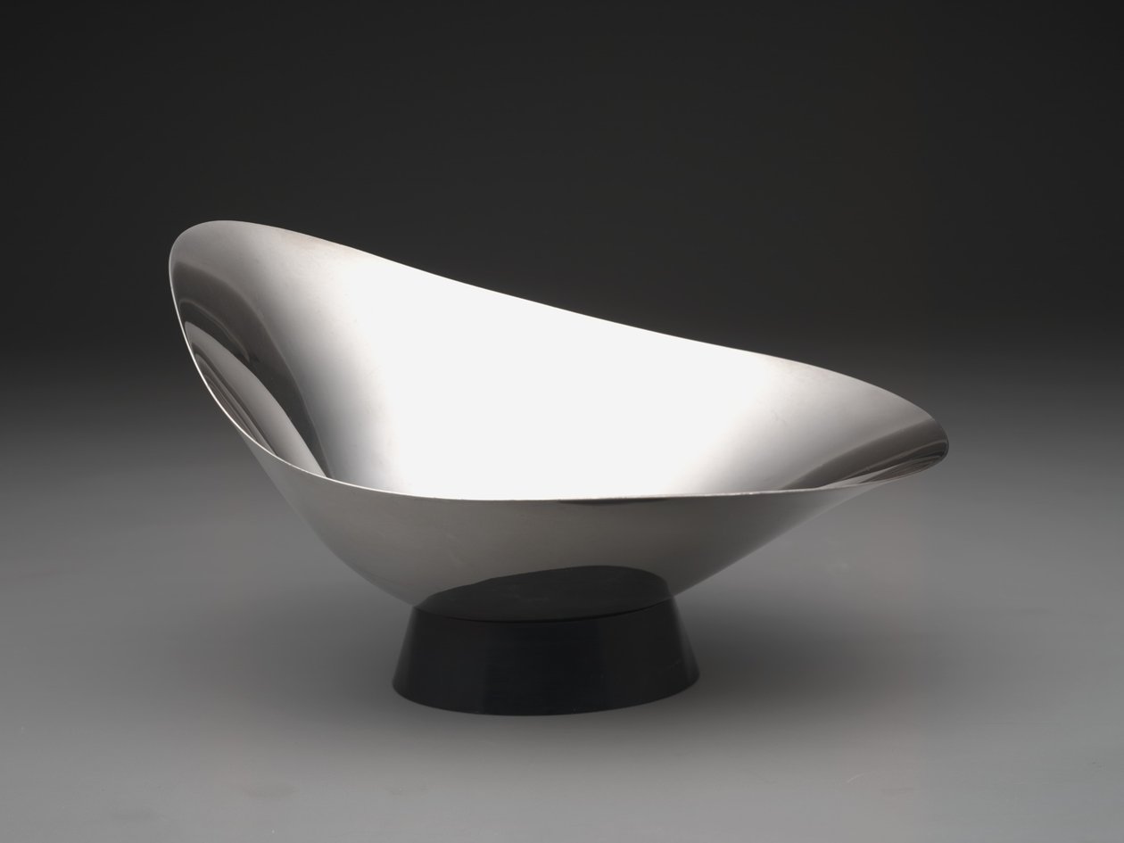 Tigela "Decorator" moderna, c.1959 (placa de prata e plástico) de Gorham Manufacturing Company