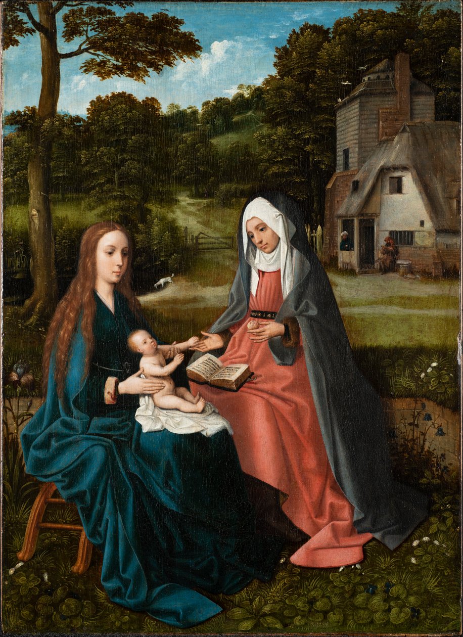 Nossa Senhora e o Menino com Santa Ana. de Goswin van der Weyden