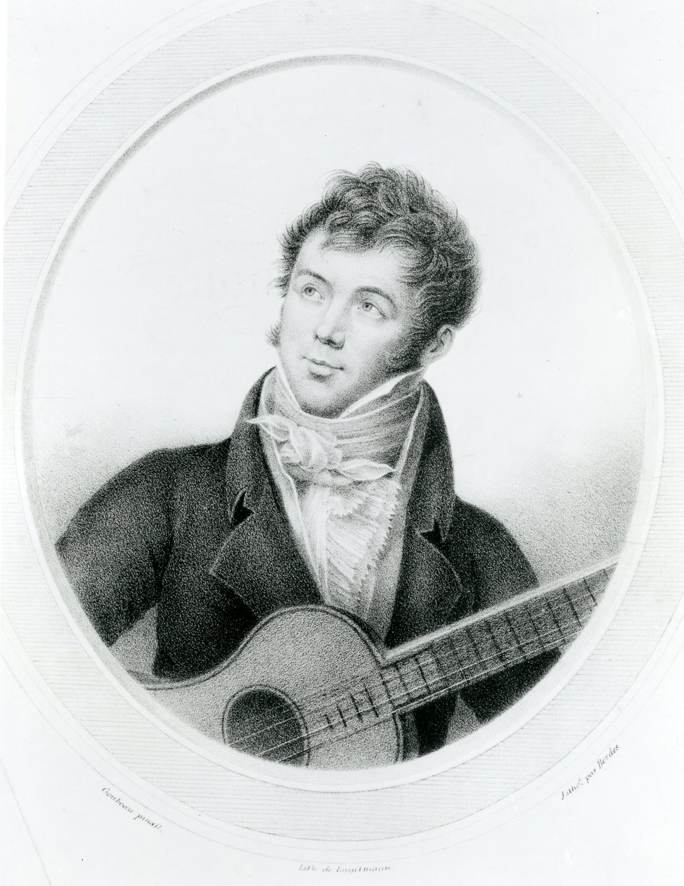 Fernando Sor (1778-1839) c.1825 (litografia) de Gottfried or Godefroy Engelmann