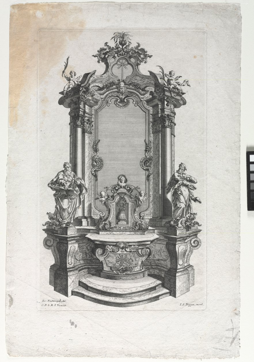 Modelo para Altar para Marceneiros de Gottfried Bernhard Götz