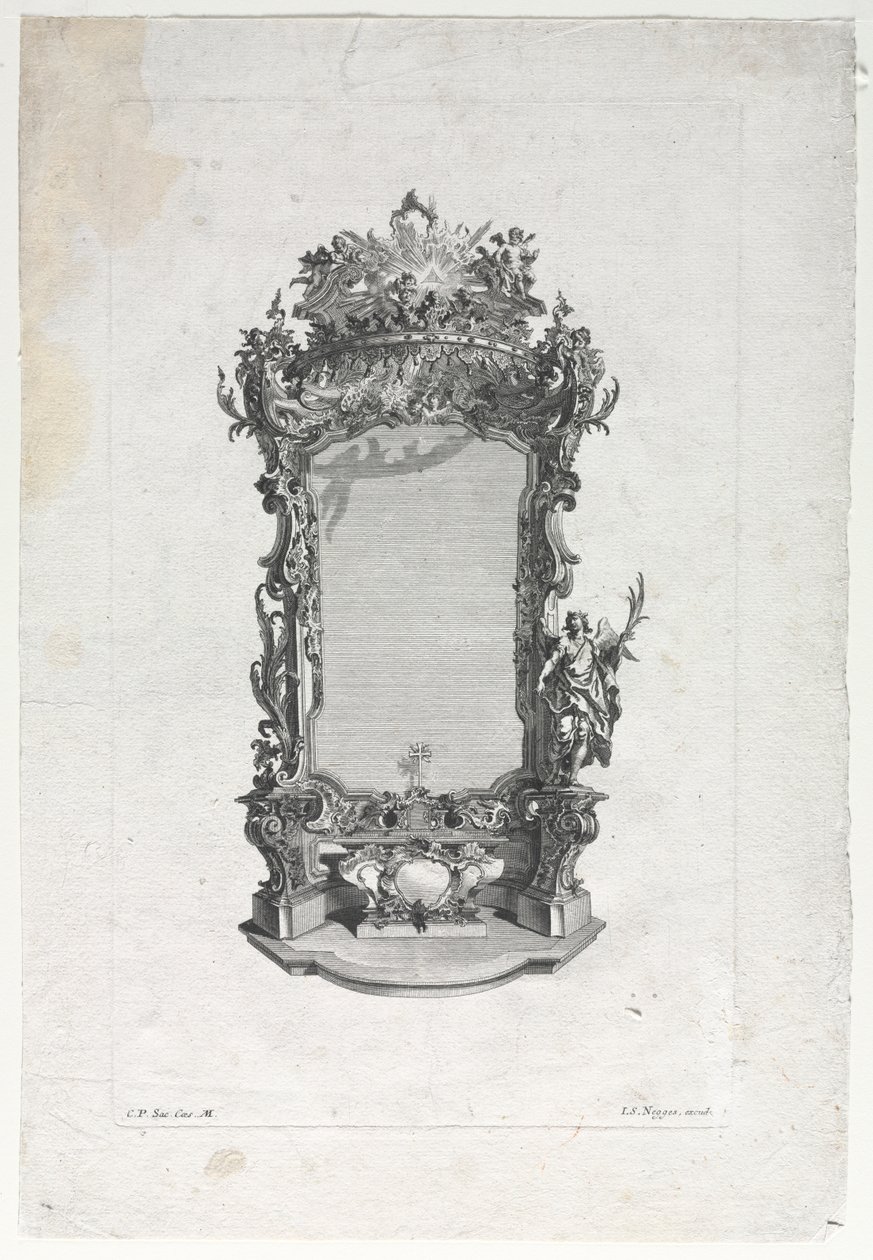 Modelo para Altar para Marceneiros de Gottfried Bernhard Götz