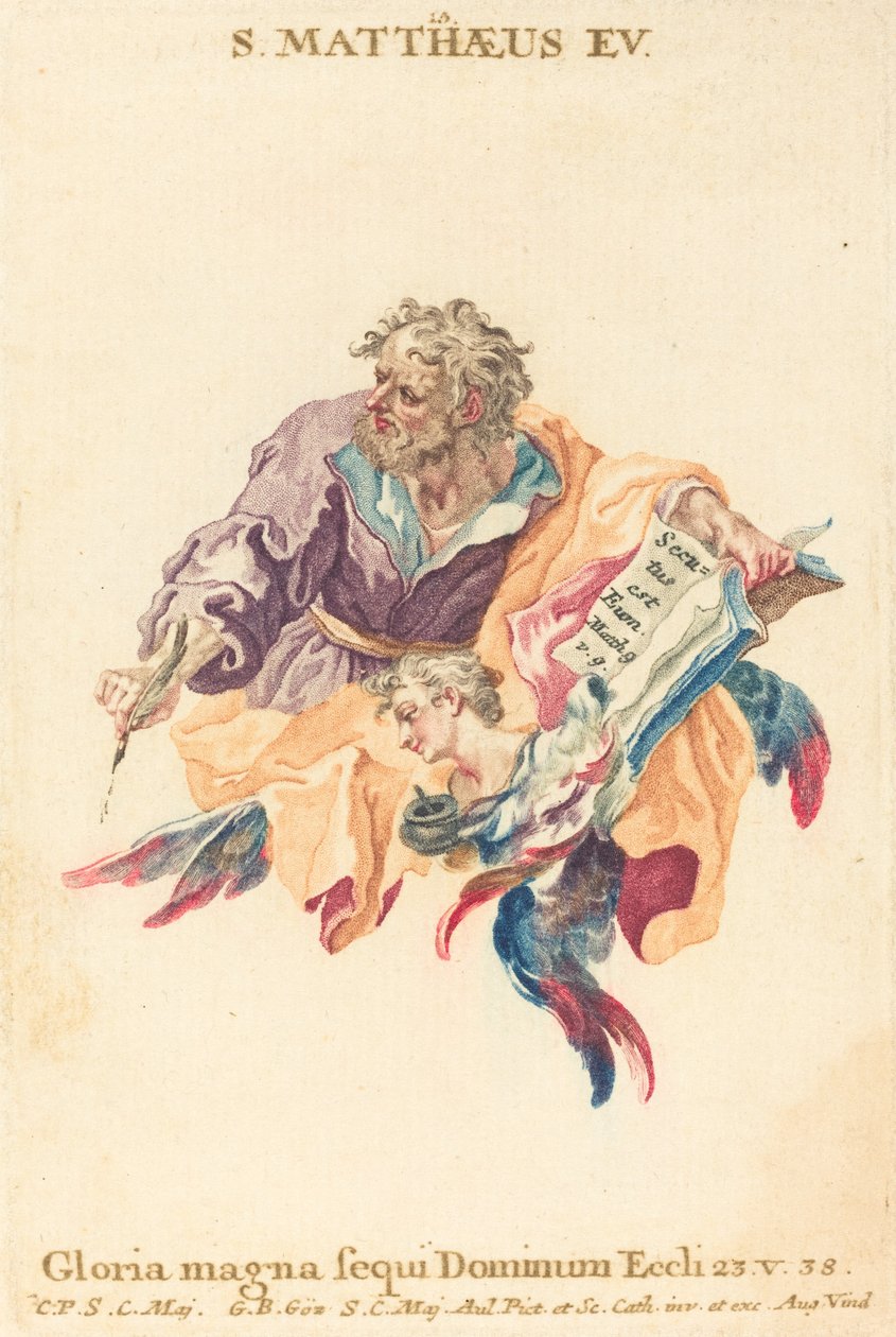São Mateus Evangelista de Gottfried Bernhard Götz
