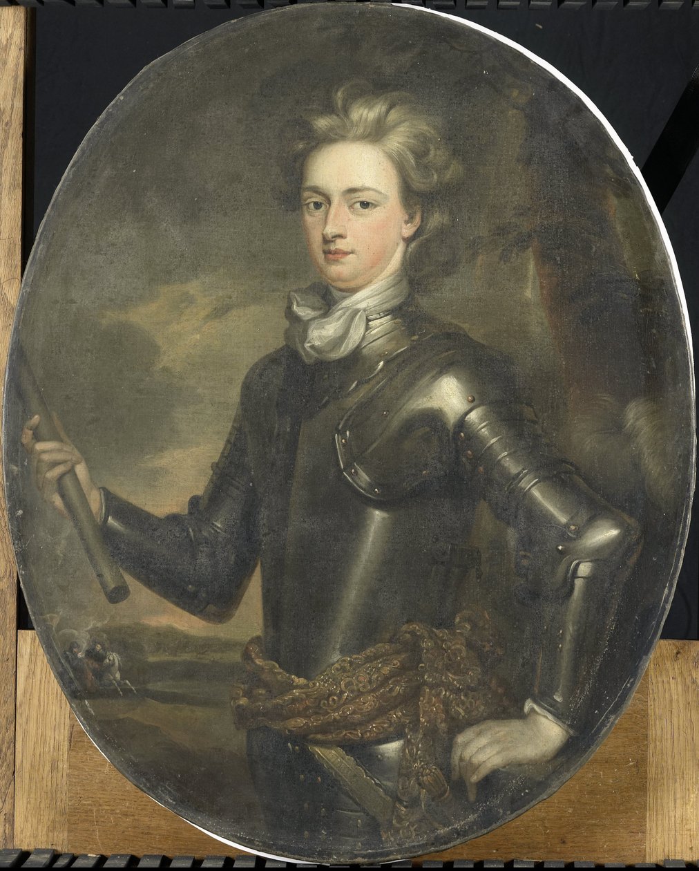 Retrato do primeiro Conde de Albemarle de Gottfried Kneller (copy after)