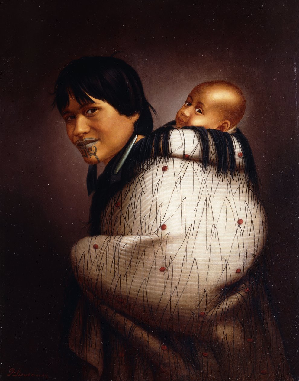 Ana Rupene e Criança, de Gottfried Lindauer